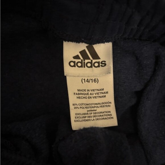 Adidas Blue Sweatpants with Signature Stripes - Picture 4 of 4